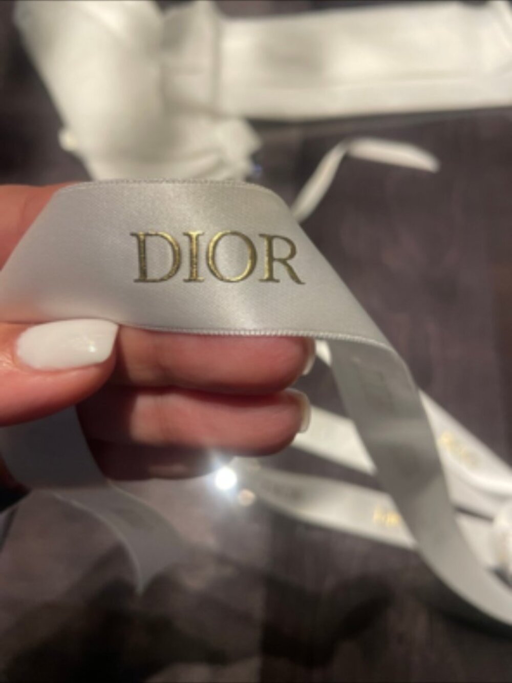 Dior Ribbon new white gold